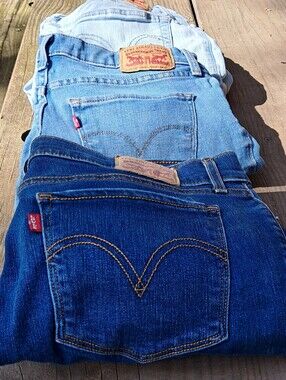 Levi's Women's Jeans Trio in Light Blue, Medium Blue, Dark Blue